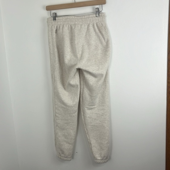 Aritzia TNA Cozy Boyfriend Cream-Coloured Joggers - Picture 8 of 12